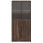 vidaXL Highboard mit Türen Braun Eiche-Optik 68x37x142cm Holzwerkstoff vidaXL Highboard mit Türen Braun Eiche-Optik 68x37x142cm Holzwerkstoff