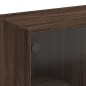vidaXL Highboard mit Türen Braun Eiche-Optik 68x37x142cm Holzwerkstoff vidaXL Highboard mit Türen Braun Eiche-Optik 68x37x142cm Holzwerkstoff