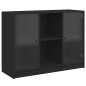 vidaXL Sideboard Schwarz 102x37x75,5 cm Holzwerkstoff vidaXL Sideboard Schwarz 102x37x75,5 cm Holzwerkstoff
