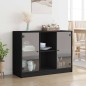 vidaXL Sideboard Schwarz 102x37x75,5 cm Holzwerkstoff vidaXL Sideboard Schwarz 102x37x75,5 cm Holzwerkstoff