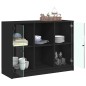 vidaXL Sideboard Schwarz 102x37x75,5 cm Holzwerkstoff vidaXL Sideboard Schwarz 102x37x75,5 cm Holzwerkstoff