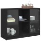 vidaXL Sideboard Schwarz 102x37x75,5 cm Holzwerkstoff vidaXL Sideboard Schwarz 102x37x75,5 cm Holzwerkstoff