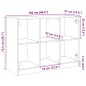 vidaXL Sideboard Schwarz 102x37x75,5 cm Holzwerkstoff vidaXL Sideboard Schwarz 102x37x75,5 cm Holzwerkstoff