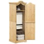 vidaXL Kleiderschrank Corona 55x52x170 cm Massivholz Kiefer vidaXL Kleiderschrank Corona 55x52x170 cm Massivholz Kiefer