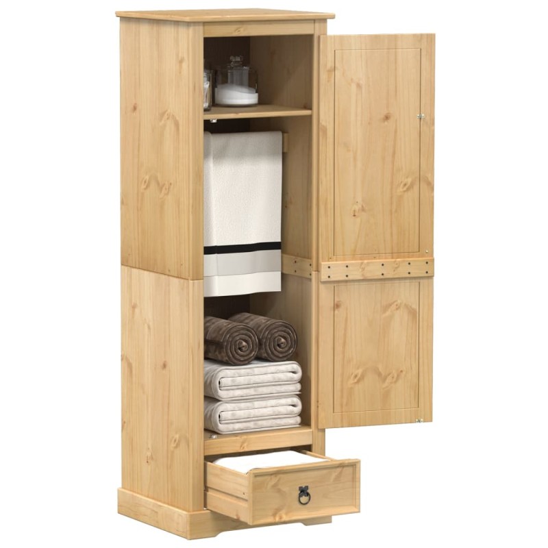 vidaXL Kleiderschrank Corona 55x50x170 cm Massivholz Kiefer vidaXL Kleiderschrank Corona 55x50x170 cm Massivholz Kiefer