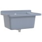 vidaXL Ausgussbecken Wandmontage Grau 60x40x28 cm Harz vidaXL Ausgussbecken Wandmontage Grau 60x40x28 cm Harz