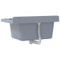 vidaXL Ausgussbecken Wandmontage Grau 60x40x28 cm Harz vidaXL Ausgussbecken Wandmontage Grau 60x40x28 cm Harz