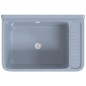 vidaXL Ausgussbecken Wandmontage Grau 60x40x28 cm Harz vidaXL Ausgussbecken Wandmontage Grau 60x40x28 cm Harz