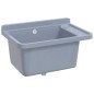 vidaXL Ausgussbecken Wandmontage Grau 60x40x28 cm Harz vidaXL Ausgussbecken Wandmontage Grau 60x40x28 cm Harz