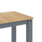 vidaXL Esstisch Panama Grau 117x60x75 cm Massivholz Kiefer vidaXL Esstisch Panama Grau 117x60x75 cm Massivholz Kiefer