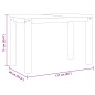 vidaXL Esstisch Panama Grau 117x60x75 cm Massivholz Kiefer vidaXL Esstisch Panama Grau 117x60x75 cm Massivholz Kiefer