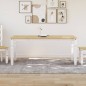 vidaXL Esstisch Corona Weiß 180x90x75 cm Massivholz Kiefer vidaXL Esstisch Corona Weiß 180x90x75 cm Massivholz Kiefer