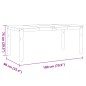 vidaXL Esstisch Corona Weiß 180x90x75 cm Massivholz Kiefer vidaXL Esstisch Corona Weiß 180x90x75 cm Massivholz Kiefer