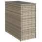 vidaXL Garten-Beistelltisch mit Glasplatte 58x27,5x55 cm Poly Rattan vidaXL Garten-Beistelltisch mit Glasplatte 58x27,5x55 cm Poly Rattan