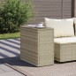 vidaXL Garten-Beistelltisch mit Glasplatte 58x27,5x55 cm Poly Rattan vidaXL Garten-Beistelltisch mit Glasplatte 58x27,5x55 cm Poly Rattan