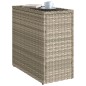 vidaXL Garten-Beistelltisch mit Glasplatte 58x27,5x55 cm Poly Rattan vidaXL Garten-Beistelltisch mit Glasplatte 58x27,5x55 cm Poly Rattan