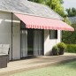 vidaXL Markisenvolant Rot und Weiß Gestreift 4,5 m vidaXL Markisenvolant Rot und Weiß Gestreift 4,5 m