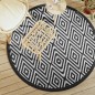 vidaXL Outdoor-Teppich Weiß und Schwarz Ø160 cm PP vidaXL Outdoor-Teppich Weiß und Schwarz Ø160 cm PP
