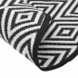 vidaXL Outdoor-Teppich Weiß und Schwarz Ø160 cm PP vidaXL Outdoor-Teppich Weiß und Schwarz Ø160 cm PP