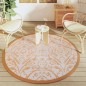 vidaXL Outdoor-Teppich Orange und Weiß Ø160 cm PP vidaXL Outdoor-Teppich Orange und Weiß Ø160 cm PP