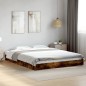 vidaXL Bettgestell ohne Matratze Räuchereiche 150x200 cm Holzwerkstoff vidaXL Bettgestell ohne Matratze Räuchereiche 150x200 cm Holzwerkstoff