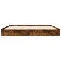 vidaXL Bettgestell ohne Matratze Räuchereiche 150x200 cm Holzwerkstoff vidaXL Bettgestell ohne Matratze Räuchereiche 150x200 cm Holzwerkstoff