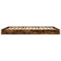 vidaXL Bettgestell ohne Matratze Räuchereiche 150x200 cm Holzwerkstoff vidaXL Bettgestell ohne Matratze Räuchereiche 150x200 cm Holzwerkstoff