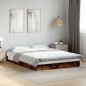 vidaXL Bettgestell ohne Matratze Räuchereiche 120x200 cm Holzwerkstoff vidaXL Bettgestell ohne Matratze Räuchereiche 120x200 cm Holzwerkstoff
