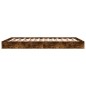 vidaXL Bettgestell ohne Matratze Räuchereiche 120x200 cm Holzwerkstoff vidaXL Bettgestell ohne Matratze Räuchereiche 120x200 cm Holzwerkstoff