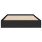 vidaXL Bettgestell Schwarz 90x200 cm Holzwerkstoff vidaXL Bettgestell Schwarz 90x200 cm Holzwerkstoff