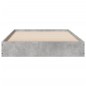 vidaXL Bettgestell Betongrau 90x200 cm Holzwerkstoff vidaXL Bettgestell Betongrau 90x200 cm Holzwerkstoff