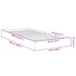 vidaXL Bettgestell Betongrau 90x200 cm Holzwerkstoff vidaXL Bettgestell Betongrau 90x200 cm Holzwerkstoff