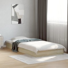 vidaXL Bettgestell ohne Matratze Sonoma-Eiche 90x190 cm Holzwerkstoff