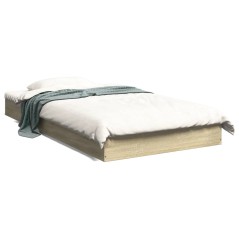 vidaXL Bettgestell ohne Matratze Sonoma-Eiche 90x190 cm Holzwerkstoff