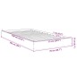 vidaXL Bettgestell ohne Matratze Sonoma-Eiche 75x190 cm Holzwerkstoff vidaXL Bettgestell ohne Matratze Sonoma-Eiche 75x190 cm Holzwerkstoff
