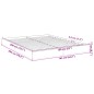 vidaXL Bettgestell ohne Matratze Weiß 160x200 cm Holzwerkstoff vidaXL Bettgestell ohne Matratze Weiß 160x200 cm Holzwerkstoff