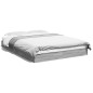 vidaXL Bettgestell Grau Sonoma 135x190 cm Holzwerkstoff vidaXL Bettgestell Grau Sonoma 135x190 cm Holzwerkstoff