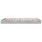 vidaXL Bettgestell Grau Sonoma 135x190 cm Holzwerkstoff vidaXL Bettgestell Grau Sonoma 135x190 cm Holzwerkstoff