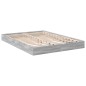 vidaXL Bettgestell Grau Sonoma 135x190 cm Holzwerkstoff vidaXL Bettgestell Grau Sonoma 135x190 cm Holzwerkstoff
