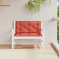 vidaXL Gartenbank-Auflagen 2 Stk. Melange Rot 100x50x7 cm Stoff vidaXL Gartenbank-Auflagen 2 Stk. Melange Rot 100x50x7 cm Stoff