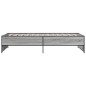 vidaXL Bettgestell Grau Sonoma 90x190 cm Holzwerkstoff und Metall vidaXL Bettgestell Grau Sonoma 90x190 cm Holzwerkstoff und Metall