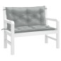 vidaXL Gartenbank-Auflagen 2 Stk. Melange Hellgrau 100x50x7 cm Stoff vidaXL Gartenbank-Auflagen 2 Stk. Melange Hellgrau 100x50x7 cm Stoff