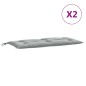vidaXL Gartenbank-Auflagen 2 Stk. Melange Hellgrau 100x50x7 cm Stoff vidaXL Gartenbank-Auflagen 2 Stk. Melange Hellgrau 100x50x7 cm Stoff