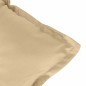 vidaXL Gartenbank-Auflagen 2 Stk. Melange Beige 120x50x7 cm Stoff vidaXL Gartenbank-Auflagen 2 Stk. Melange Beige 120x50x7 cm Stoff