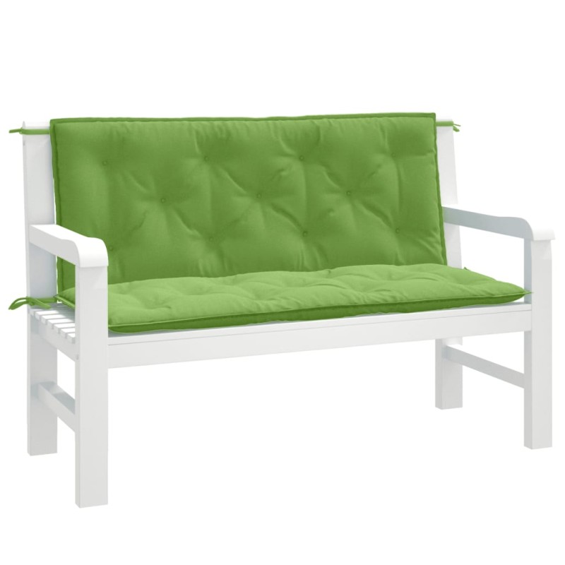 vidaXL Gartenbank-Auflagen 2 Stk. Melange Grün 120x50x7 cm Stoff vidaXL Gartenbank-Auflagen 2 Stk. Melange Grün 120x50x7 cm Stoff