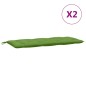 vidaXL Gartenbank-Auflagen 2 Stk. Melange Grün 120x50x7 cm Stoff vidaXL Gartenbank-Auflagen 2 Stk. Melange Grün 120x50x7 cm Stoff