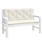 vidaXL Gartenbank-Auflagen 2 Stk. Melange Creme 120x50x7 cm Stoff vidaXL Gartenbank-Auflagen 2 Stk. Melange Creme 120x50x7 cm Stoff