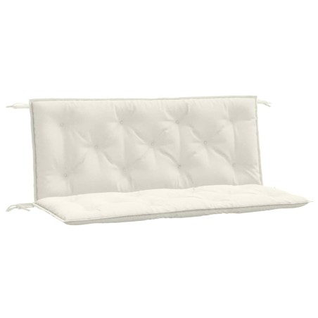 vidaXL Gartenbank-Auflagen 2 Stk. Melange Creme 120x50x7 cm Stoff