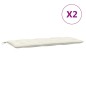 vidaXL Gartenbank-Auflagen 2 Stk. Melange Creme 120x50x7 cm Stoff vidaXL Gartenbank-Auflagen 2 Stk. Melange Creme 120x50x7 cm Stoff