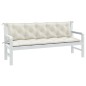 vidaXL Gartenbank-Auflagen 2 Stk. Melange Creme 180x50x7 cm Stoff vidaXL Gartenbank-Auflagen 2 Stk. Melange Creme 180x50x7 cm Stoff